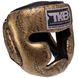 Шлем боксерский с полной защитой кожаный TOP KING Super Snake TKHGSS-02 (р-р S-XL, цвета в ассортименте) TKHGSS-02_Черный-золотой_S фото