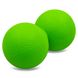 Мяч кинезиологический двойной Duoball (мини валик) Zelart FI-8234 (TPR, р-р 12,5x6см, цвета в ассортименте) FI-8234_Зеленый фото