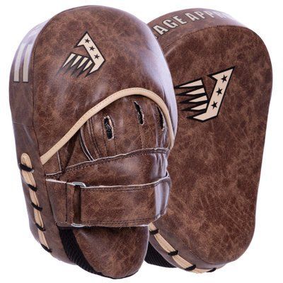 Лапа Вигнута для боксу та єдиноборств VELO VL-2216 24x19x9см 2шт коричневий VL-2216 фото