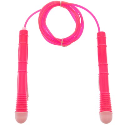 Скакалка детская с PVC жгутом SP-Sport FI-4913 (10шт в уп,цена за 1шт) (l-2,6м,d-4,5мм) FI-4913_Розовый фото