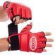 Рукавиці для змішаних єдиноборств MMA шкірвініл BOXER 5021 M-XL кольори в асортименті 5021_Красный_M фото