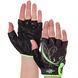 Перчатки для фитнеса ZELART SB-161743 (PL, PVC,открытые пальцы, р-р XS-M, черный-салатовый) SB-161743_Черный-салатовый_XS фото