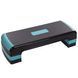 Степ-платформа SP-Sport FI-1572 (пластик, покрытие ABS, р-р 82Lx30Wx10-20Hсм, цвета в ассортименте) FI-1572_Черный-бирюзовый фото