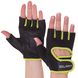Перчатки для фитнеса ZELART MA-3885 (PL, эластан, открытые пальцы, размер XS-XL, цвета в ассортименте) MA-3885_Черный-салатовый_XS фото