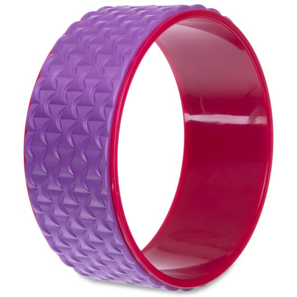 Колесо-кольцо для йоги массажное SP-Sport FI-2437 Fit Wheel Yoga (EVA, PP, р-р 33х14см, фиолетовый-розовый) FI-2437 фото