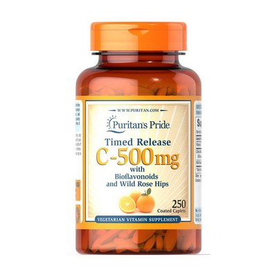 Vitamin C-500 mg with Bioflavonoids and Wild Rose Hips Timed Release (250 caplets) 000016545 фото