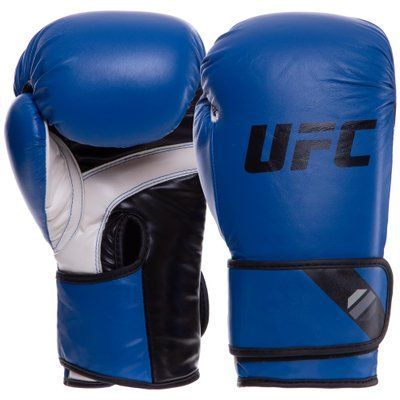 Перчатки боксерские PU UFC PRO Fitness UHK-75036 (PU, размер 14oz, синий) UHK-75036_Синий_14_унции фото