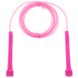 Скакалка детская с PVC жгутом SP-Sport FI-4918 (10шт в уп,цена за 1шт) (l-2,6м,d-4,5мм, желтый, фиолетовый, розовый, голубой, черный) FI-4918_Розовый фото